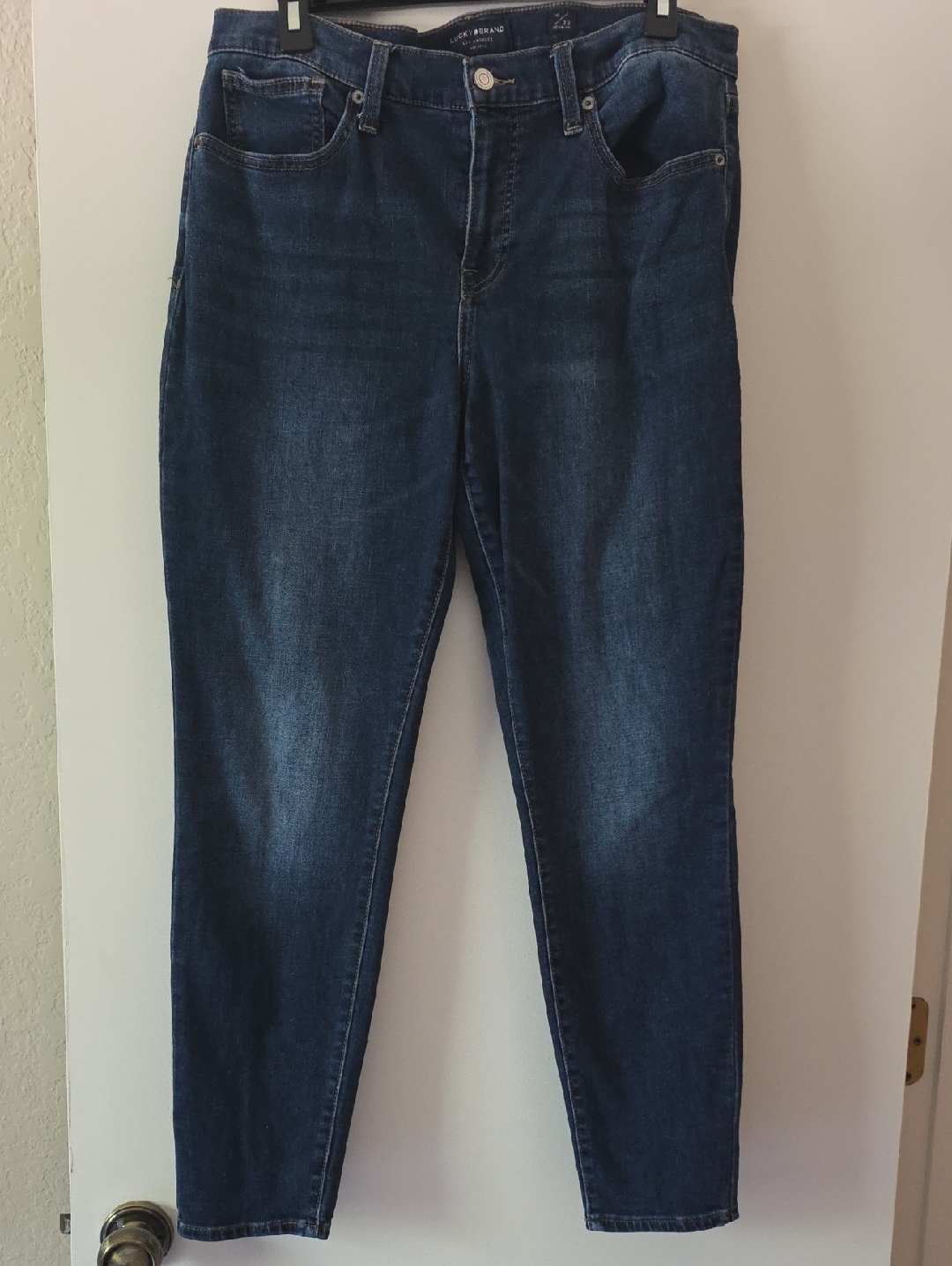 Lucky Brand Skinny Jeans In Deep Indigo Wash